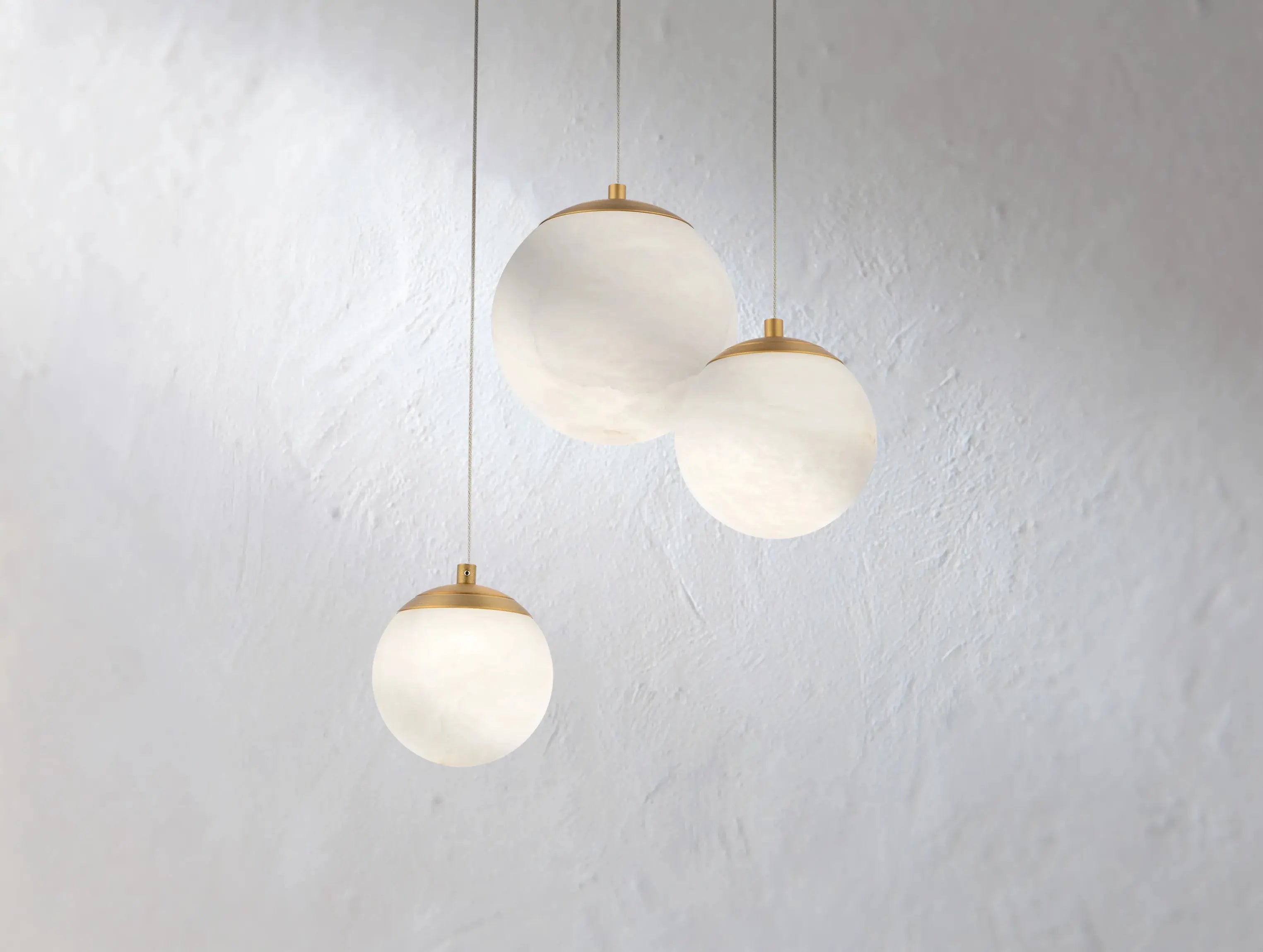 Alien Alabaster Around Chandelier