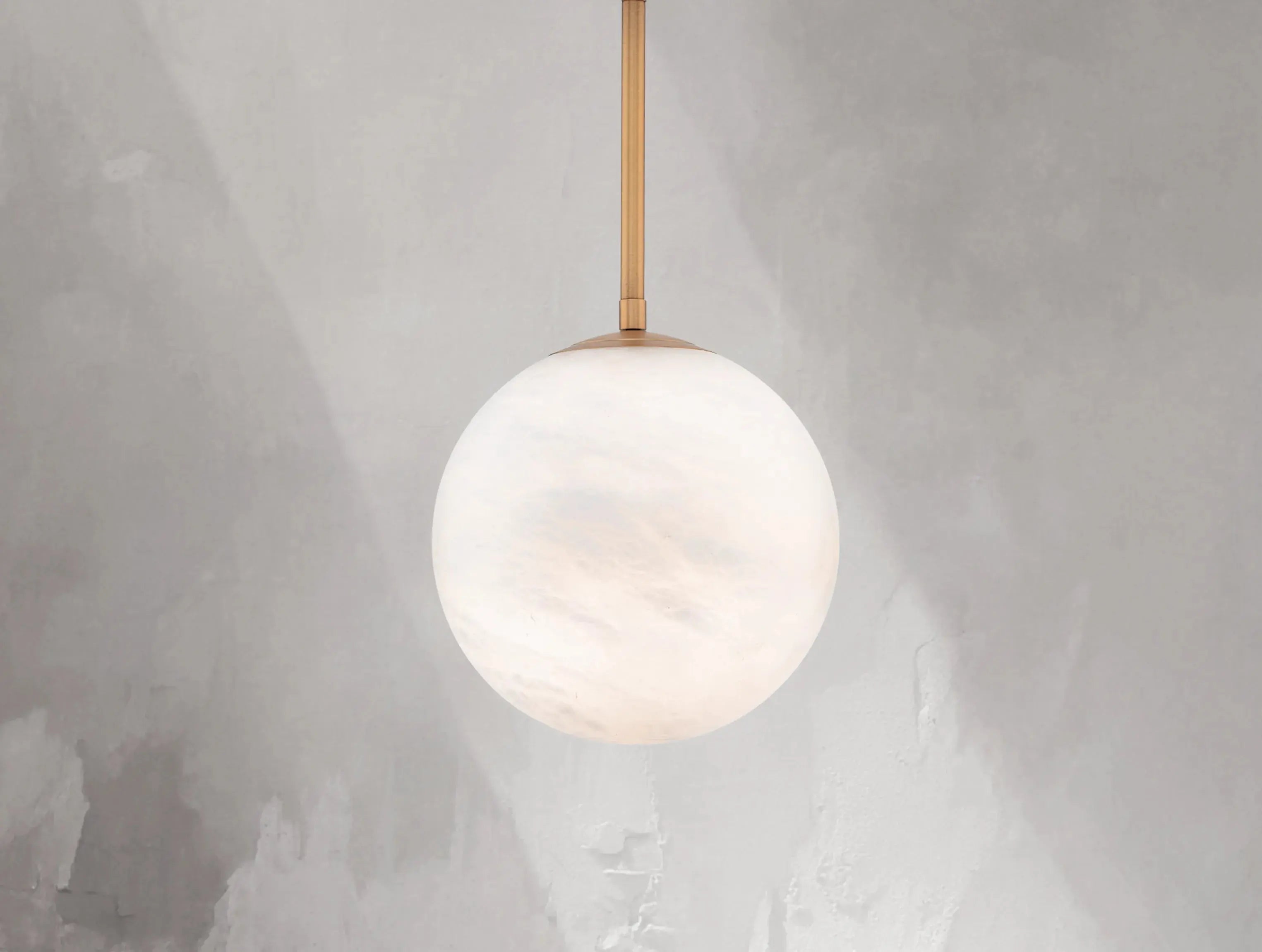Alien Alabaster Globe Pendant