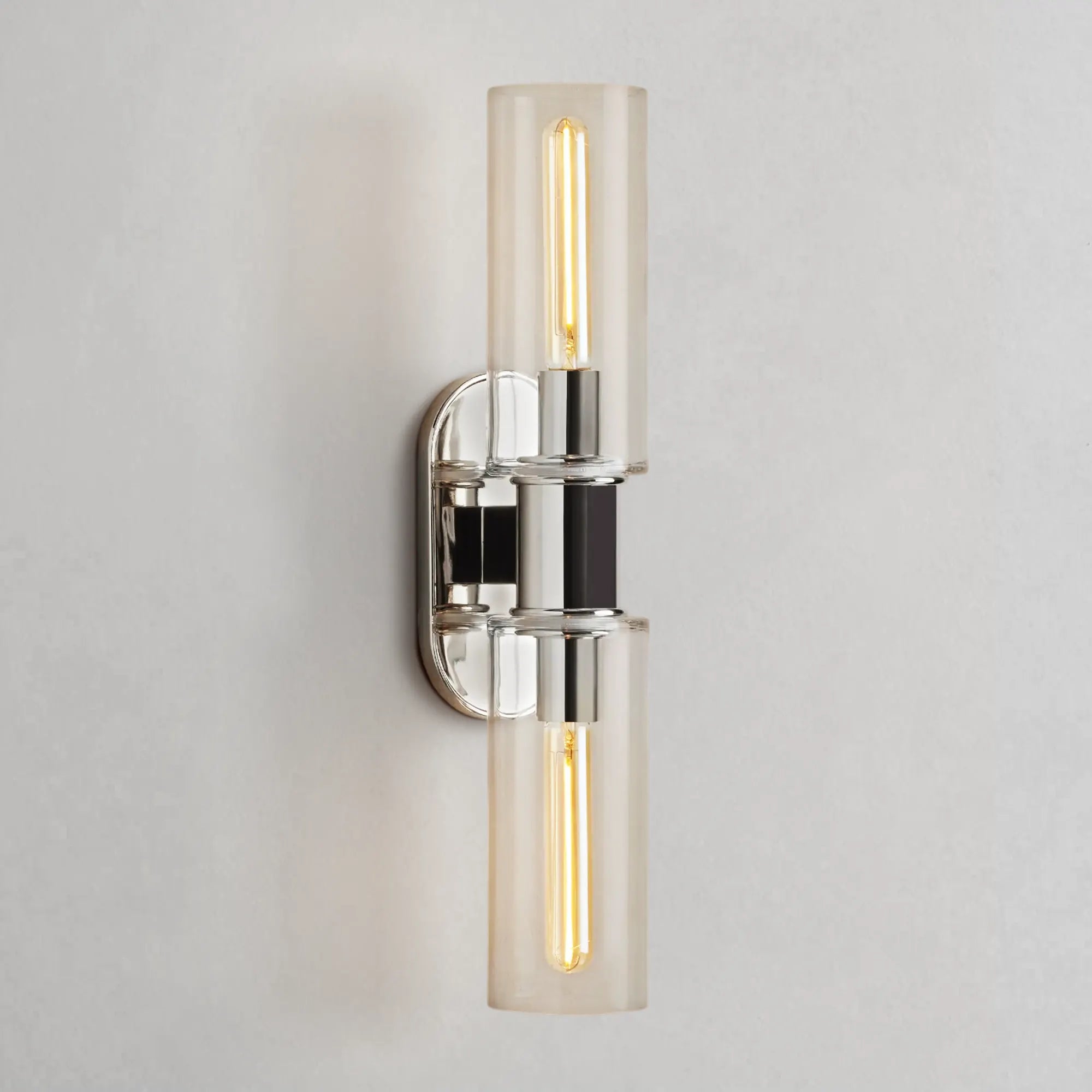 Horly Double Clear-Glass Sconce